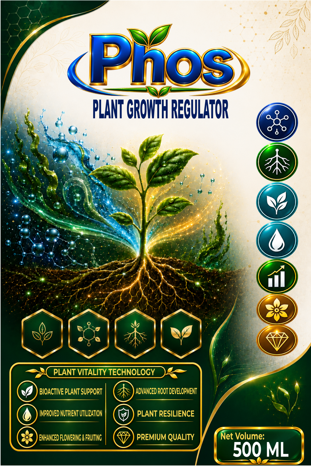 Phos plant growth regulator product label
