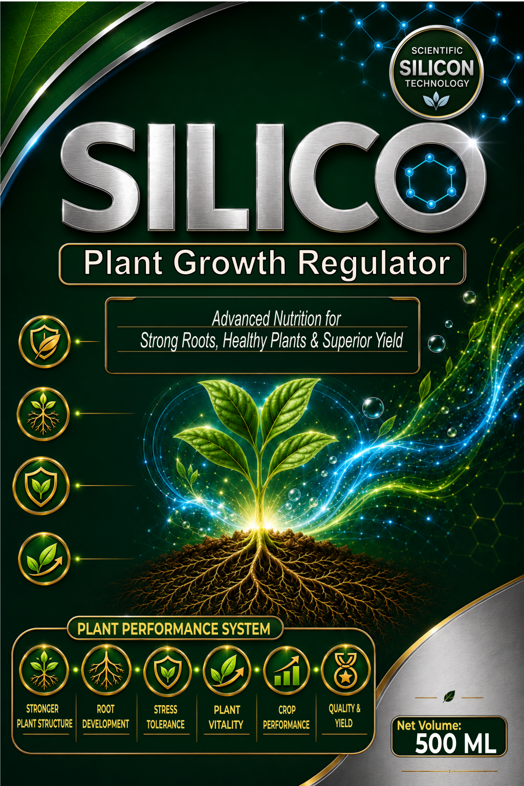 Silico plant growth regulator product label